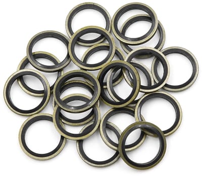 Dailygoods- Olieknijpschijven 20 Stuks - Aluminium - Buitendiameter 22 mm - Binnendiameter 16 mm - Dikte 2 mm - Veiligheidsafdichting - Afdichtringen