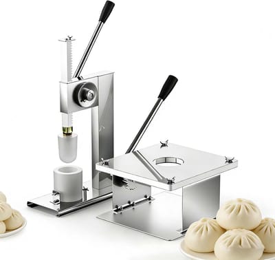 Broodjesmaker - Stoombrood machine - Broodjes Vormen - Halfautomatisch ontwerp - 400-500 per uur - Zilver