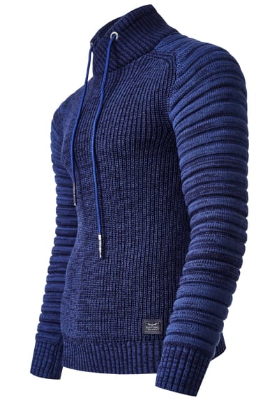 Biker Chunky trui met hoge kraag