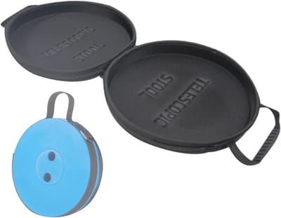 Draagtas Kruk - Opbergkoffer - Outdoor Activiteiten - Spatbestendig Ontwerp - 29 cm Lengte - Zwart