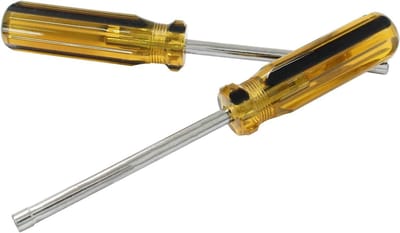 Dopsleutel Schroevendraaier - Zeskant Moer Driver - Reparaties Uitvoeren - Comfortabele Antislip Grip - 4 mm Schacht - Zilver