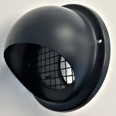 Paneir Airdesigns - Bolrooster Ø 150 mm - grofmazig gaas - Zwart/Antraciet RAL7021