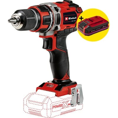Einhell Accu Boor-/Schroefmachine TP-CD 18/50 Li BL Solo - Power X-Change - 18 V/Li-Ion - 50 Nm - 0-500/0-1.800 t/min - 13 mm snelspanboorkop - Koolborstelloze motor - Excl. accu en lader
