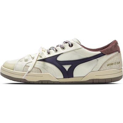 Mizuno Ct Club Casual Veelzijdige Kleurblok Lage Top Skate Schoenen Unisex sneaker Lichtbeige D1GH261010 40.5 beige