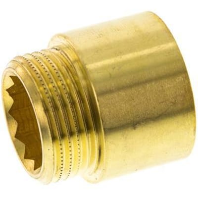 G 1'' F/M Messing Verlengstuk DIN 3523 - 25 mm