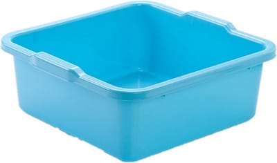 Plasticforte Afwasbak - kunststof - vierkant -11L - blauw - 36 x 35 x 13 cm - Huishouden