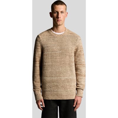 Lyle & Scott Multi Marl Crew Neck Jumper Tigers Eye Marl Taglia: M | Maglioni a maglia Outlet | Uomo