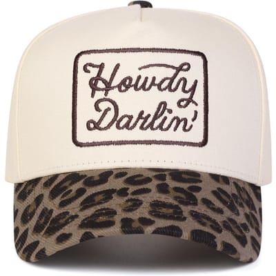Unisex Howdy Darlin Letter Borduur Baseballpetten Lente En Herfst Buiten Verstelbare Casual Petten Zonbescherming Pet Sportpet gray