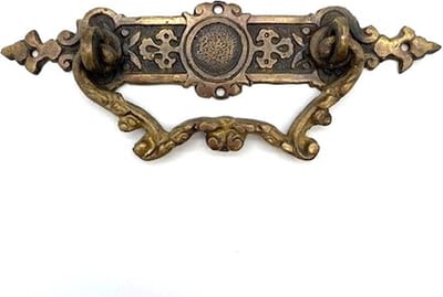 Ladegreep Messing antiek 'Orient' 133x30mm