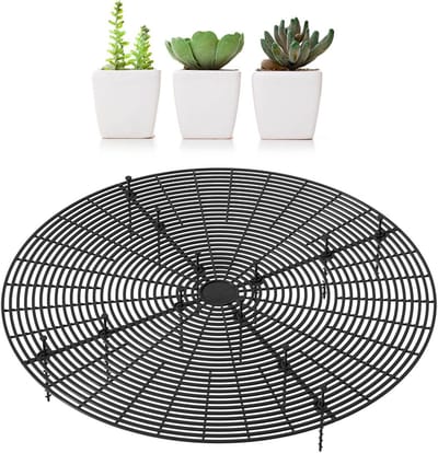 Bloempot Bodemhoes - Plantenrooster Beschermhoes - Planten beschermen - Vrij te snijden - Diameter 52 cm - Zwart