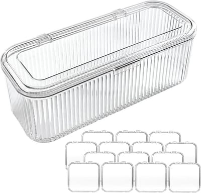 Nagel Opbergdoos - Acryl Organizer Set - Make-up Accessoires Opbergen - Stofdicht Ontwerp - 203L x 109B x 68H cm