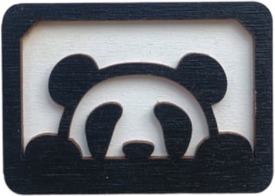Naaldenhouder - Houten Naaldendoosje Panda