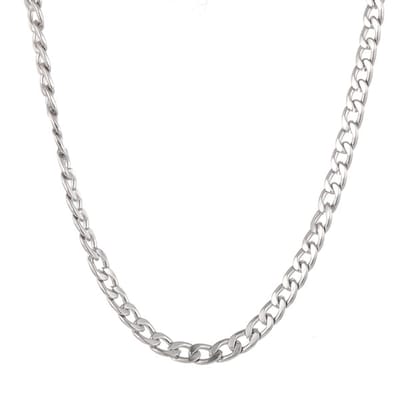 Go Dutch Label Ketting schakel 5mm Zilver N1858-1