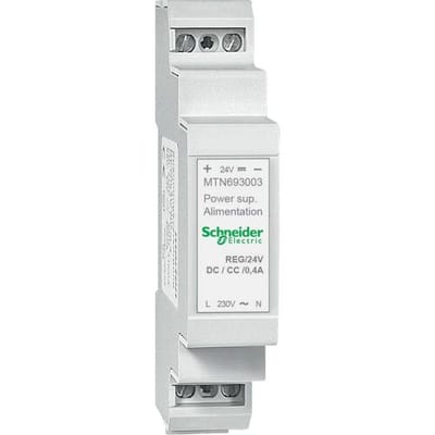 Schneider Electric MTN693003 Voedingsspanning REG, DC 24 V/0,4 A, lichtgrijs Verdeelkastaccessoire 1 stuk(s)