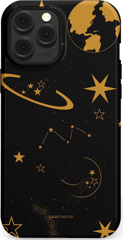 Casetastic Hoesje Geschikt voor Apple iPhone 12 Pro Max Magsafe - Stijlvolle Beschermende Duo-layer Case - Nachtelijk uitzicht