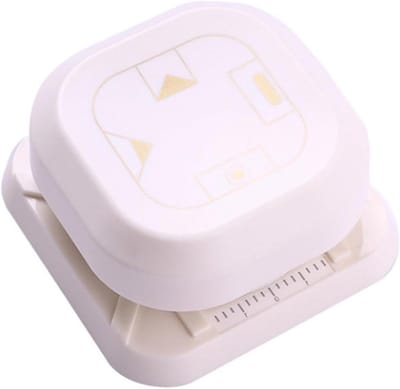 Papier Hoekpons - Ambachtelijk Gereedschap - Kaarten Maken - Vier Vormen - Tot 40mm Papier - Wit
