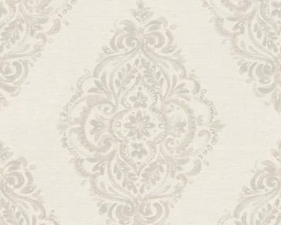 TRADITIONELE ORNAMENTEN BEHANG - Beige Grijs - AS Creation Around The World