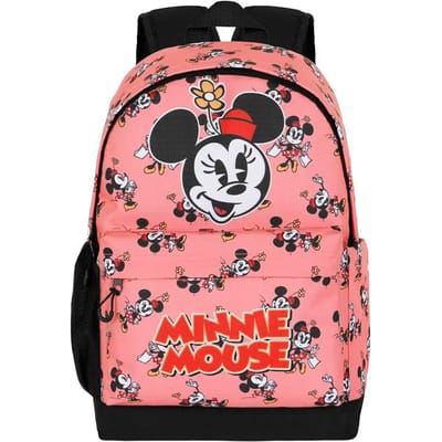 Karactermania - Disney - Minnie Mouse- HS PLUS Rugzak - Backpack Handbagage met Trolley Bevestiging - Rugtas - Roze