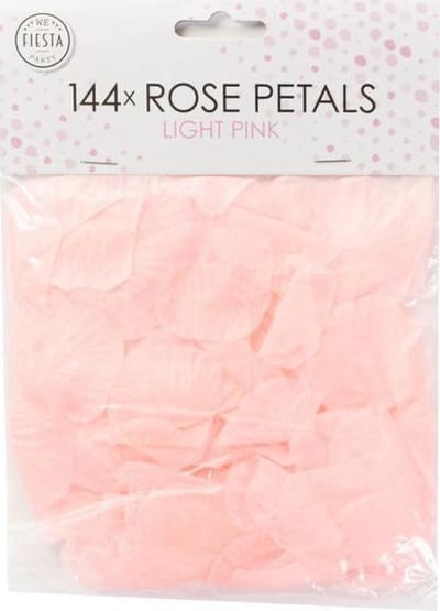 144 licht roze rozenblaadjes