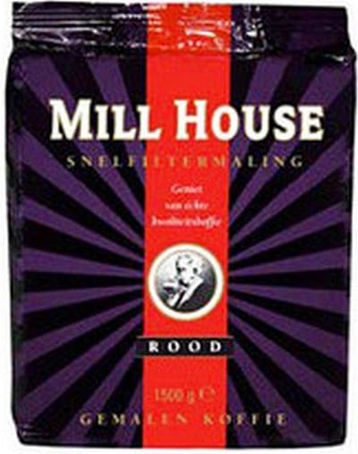 Millhouse Filterkoffie rood standaardmaling 1,5 kg per pak, doos 4 pakken