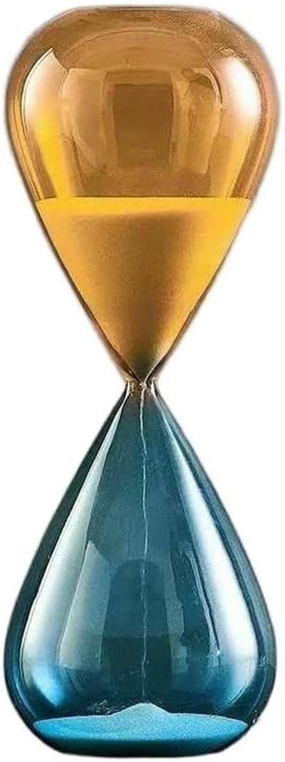 Zandloper Tijdmeter - Zandklok Decoratie - Tijd Meten - Kleurrijk Zand - 30 Minuten - Multi Color