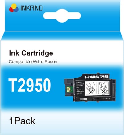 INKFIND T2950 ink maintenance box compatibel met Epson T2950 maintenance box voor Epson WorkForce Pro WF-100W/110W/110/EC-C110 -1-pack