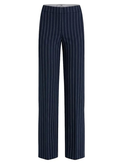 Wide Fit-jersey broek Van Peter Hahn blauw