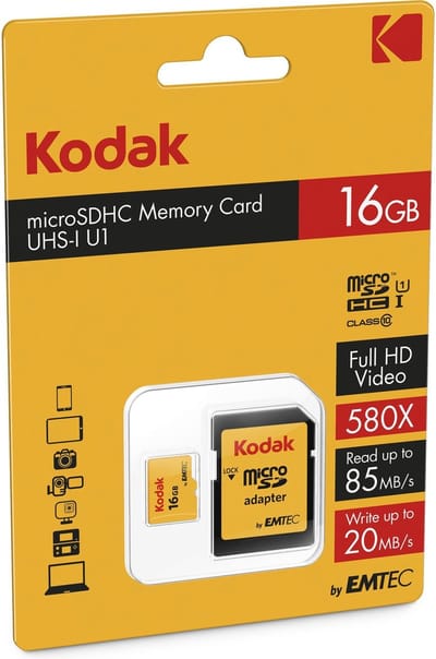 Emtec flashgeheugens microSDHC 16GB