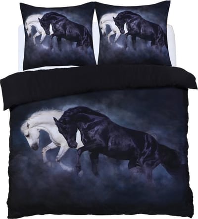 Husch Dekbedovertrek Horses - 200x200/220 - Paarden