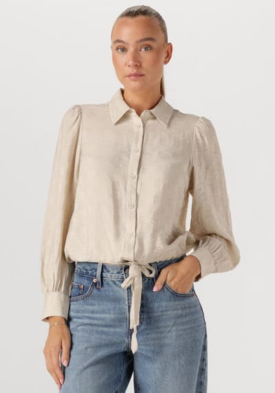 Minus Millene Shirt Dames - Jurken - Beige - Maat 44