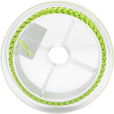 50m Nylon Strong Extreme Tapered  er Fly Fishing Braid Line Angler (Yellow&Black 20lb) white
