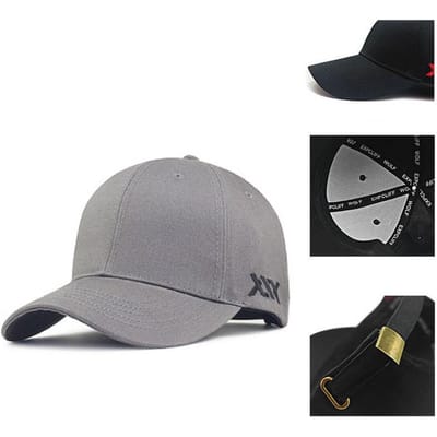 56-61cm 62-68cm Grote Hoofd XXL Man Katoen Gaas Baseballpetten Grote Maat Oversized Snapback Hoed Zomer Extra Maat Trucker Pet Unisex 62-68cm gray