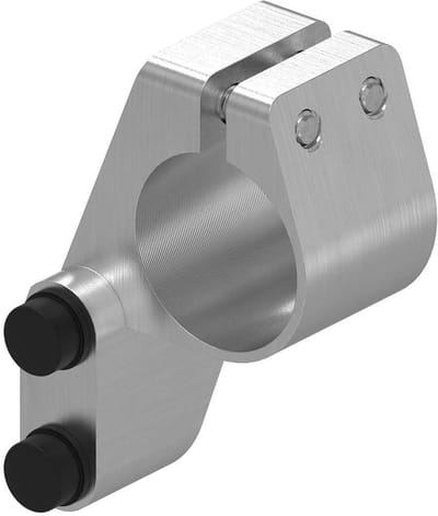 Roestvrijstalen Deurstopper - Roldeurstopper Glasdeur - Deuren Blokkeren - Rechtsdraaiend Model - V2A Staal - Zilverkleurig