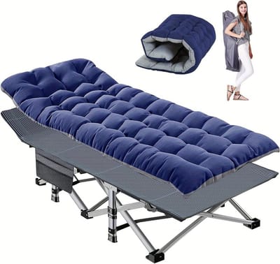 Opvouwbaar Kampeerbed - Logeerbed Gastenbed - Kamperen Reizen - Extra Groot Ontwerp - 75 cm Breed - Niet gespecificeerd
