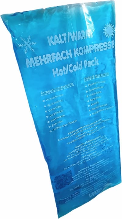 koud-warm kompres- Hot-cold pack - 12 x 29 cm - Flexibel coolpack / icepack / gelpack voor bij blessures