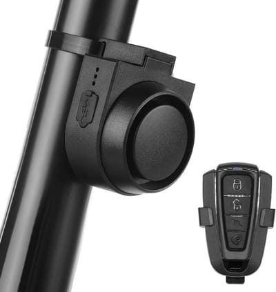 Fietsalarm Bel - Fietsbeveiliging Tracker - Fiets Beveiligen - Luid 115dB Alarm - 43mm x 31mm - Zwart