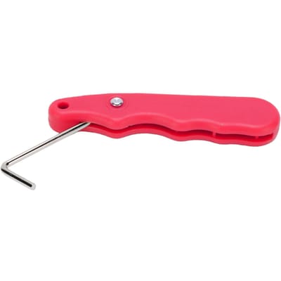 Schaatsveterspanner Gereedschap Opvouwbaar Ergonomische Roestvrijstalen Haak IJshockey Veterspanner Roze roze