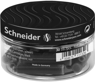 Schneider inktpatronen - 30 stuks - zwart - S-6701