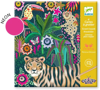DJECO krasfolie kaarten Rococo 7 jr+