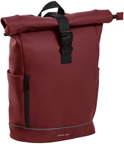 Daniel Ray Highlands Rolltop Waterafstotende Laptop Rugzak 15 Liter - Waterproof Rugtas 15.6'' inch - Spat Waterdicht - Bourgondië