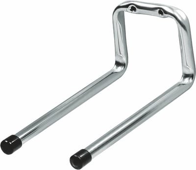 Amig Garage wand/muur ophanghaken - metaal - zilver - H12 cm x L19 cm