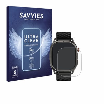 Savvies - Screenprotector voor Kospet Magic P10 1.96" - Folie Beschermfolie transparant 6 Stuks