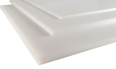 PE-HD Kunststof Plaat - Polyethyleen Plaat - Machinebouw - Hoge Slagvastheid - 495 x 495 mm - Wit