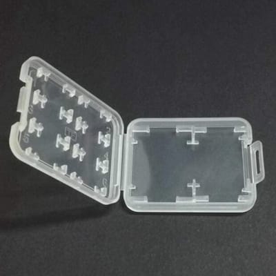Transparante Geheugenkaart Opbergdoos - Multifunctionele Organizer voor Micro SD, TF, SDHC en MSPD Kaarten