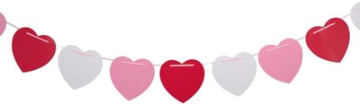 Go Go Gadget - Harten slinger - 400cm - Rood, Wit, Roze harten