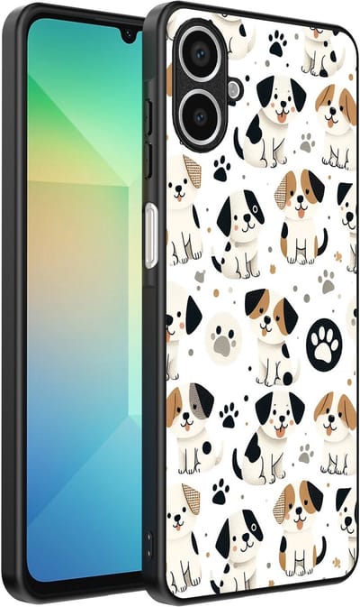 Smartphonica Telefoonhoesje Geschikt voor Samsung Galaxy A06 met honden opdruk - TPU backcover case dog design geschikt voor Samsung Galaxy A06