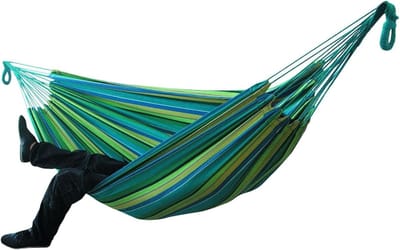 Canvas hangmat - Schommelstoel - Ultieme ontspanning - Verdikt en breed - 200 x 150 cm - Veelkleurig