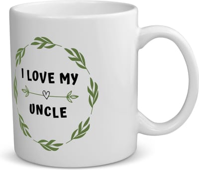 Akyol - i love my uncle koffiemok - theemok - Oom - liefste oom - verjaardag - cadeautje voor oom - oom artikelen - kado - geschenk - 350 ML inhoud