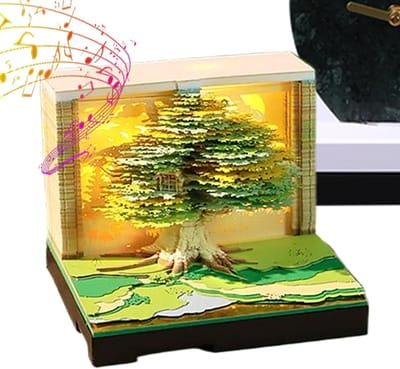 Papieren Sculptuur Kalender - Memo Blok Decoratie - Bureau Organisatie - 3D Artistiek Ontwerp