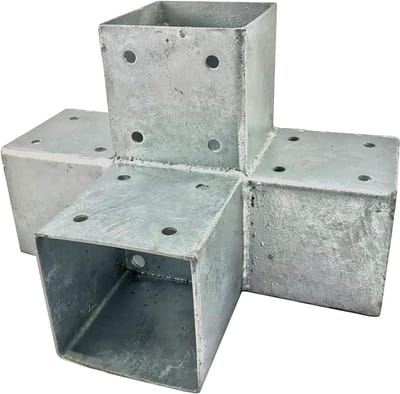 Stalen Houtverbinder Hoekbeugel voor Balken 70x70 mm - Stevige Buitenconstructie